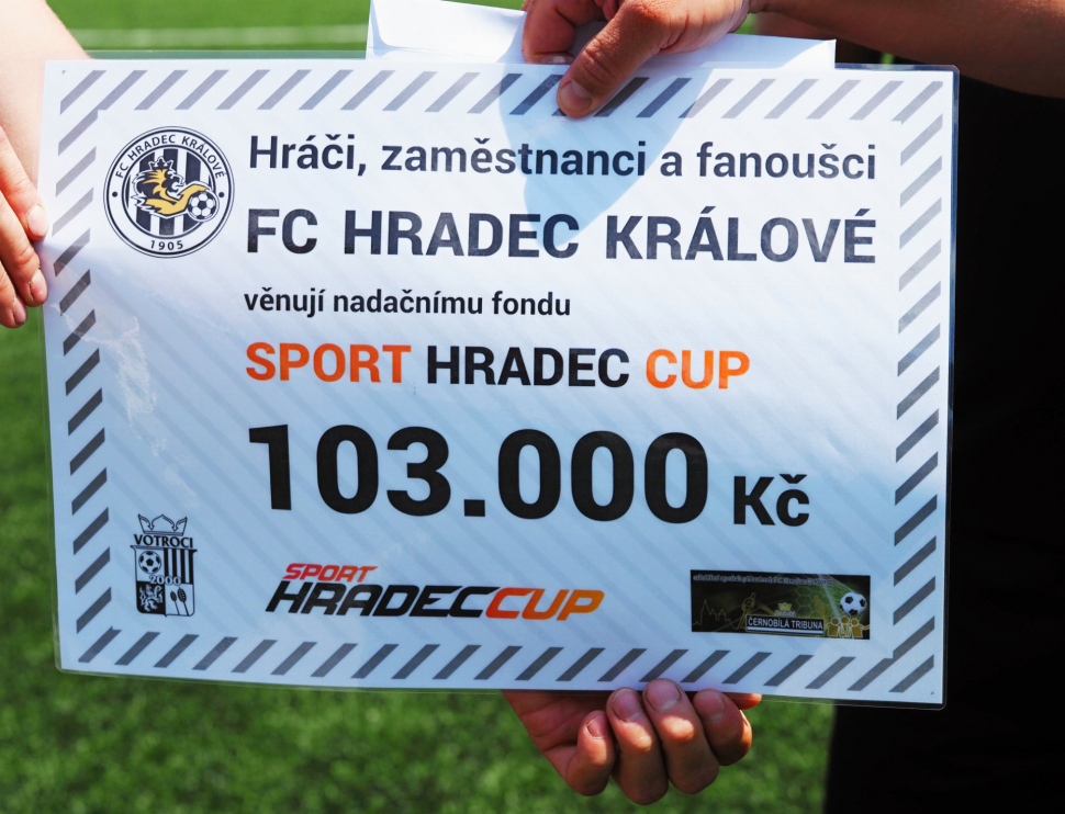 Votroci podpořili Sport Hradec Cup částkou 103 tisíc korun