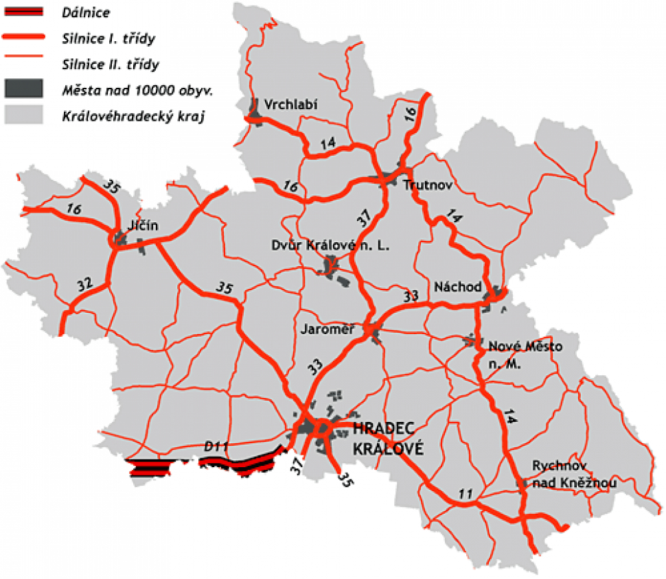 Kraj chce od státu převzít 42 kilometrů silnic I. třídy